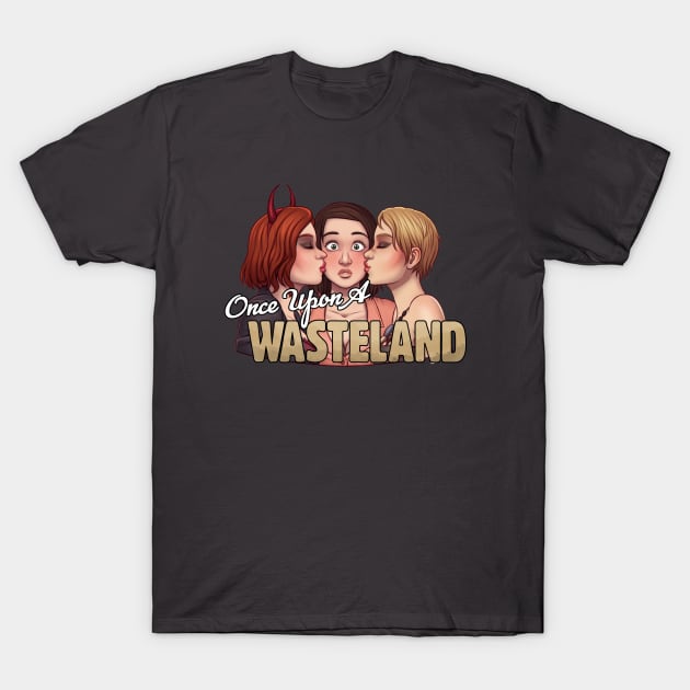 The Triple Kiss T-Shirt by Once Upon a Wasteland